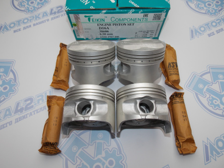 Поршни TEIKIN к-кт 4шт ремонт +0,50 HONDA D16A