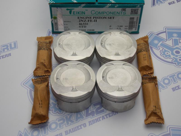 Поршни TEIKIN к-кт 4шт стандарт TOYOTA 2NZ-FE II
