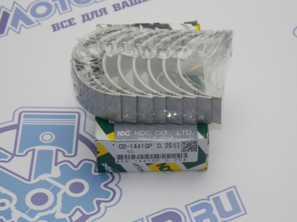 Вкладыши шатунные NDC ремонт +0,25 TOYOTA 3S, 4S, 5S 