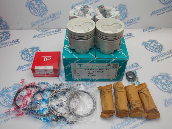 Поршни + кольца к-кт 4шт ремонт +0,50 ISUZU 4JG2 ELF