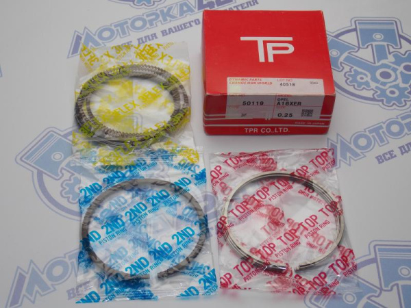 Кольца поршневые TPR ремонт +0,25 CRUZE F16D4 / Z16XER