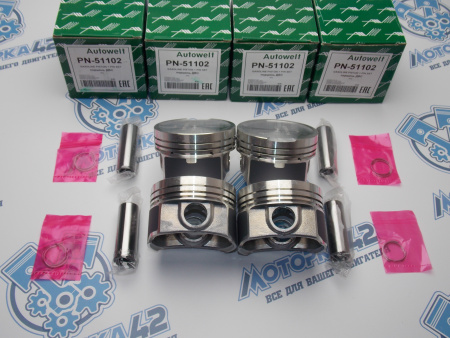 Поршни AW к-кт 4шт ремонт +0,25 VAG AEB, AGU, AWD