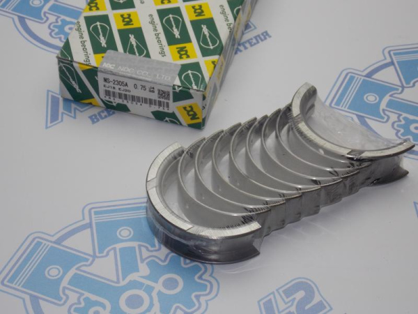 Вкладыши коренные NDC ремонт +0,75 SUBARU EJ1#, EJ2#