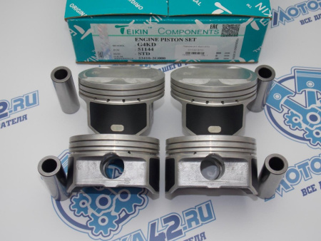 Поршни TEIKIN к-кт 4шт стандарт HYUNDAI G4KD