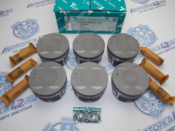 Поршни TEIKIN к-кт 6шт ремонт +0,50 TOYOTA 3MZ-FE