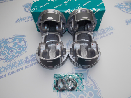 Поршни + кольца к-кт 4шт ремонт +0,50 HONDA K24A2
