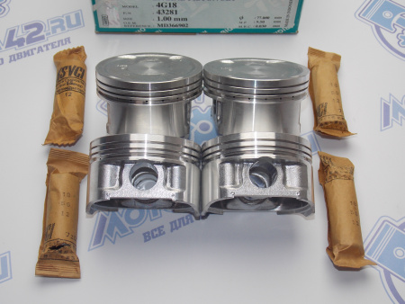 Поршни TEIKIN к-кт 4шт ремонт +1,00 MMC 4G18, 4G16