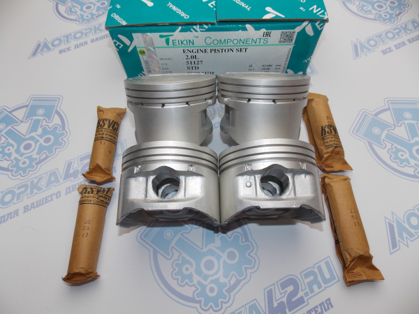 Поршни TEIKIN к-кт 4шт стандарт HYUNDAI G4GC, G4JP