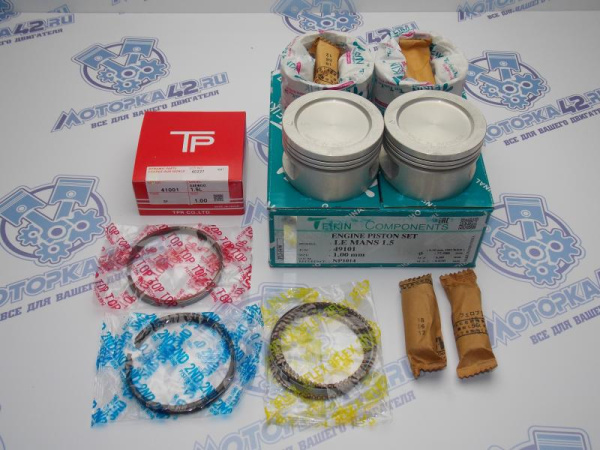 Поршни + кольца к-кт 4шт ремонт +1,00 GM G15MF, G15SF