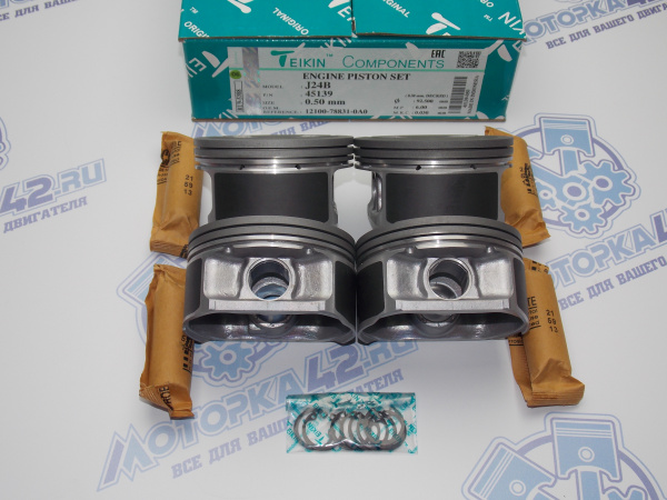 Поршни TEIKIN к-кт 4шт ремонт +0,50 SUZUKI J24B