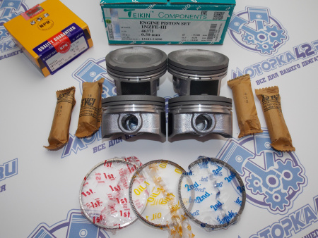 Поршни + кольца 4шт ремонт +0,50 TOYOTA 1NZ-FE '04-