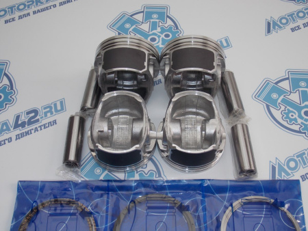 Поршни + кольца 4шт ремонт +0,50 Chery Tiggo 1.8 без стопоров