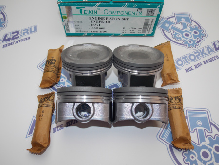 Поршни TEIKIN к-кт 4шт ремонт +0,50 TOYOTA 1NZ-FE '04-