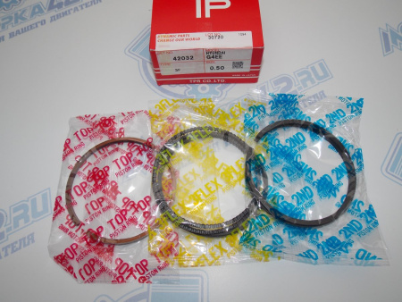 Кольца поршневые TPR ремонт +0,50 HYUNDAI G4EE