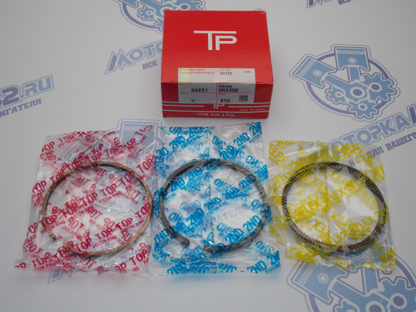 Поршни + кольца к-кт 4шт стандарт NISSAN QR25DE '08-