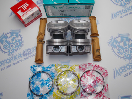 Поршни + кольца к-кт 4шт ремонт +0,50 HONDA L13A4