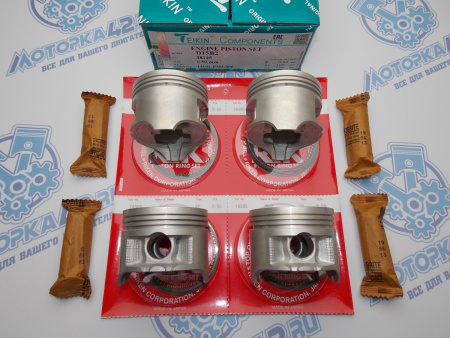 Поршни + кольца к-кт 4шт ремонт +0,50 HONDA D15B1, D15B2