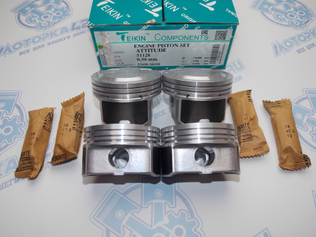Поршни TEIKIN к-кт 4шт ремонт +0,50 HYUNDAI G4EE