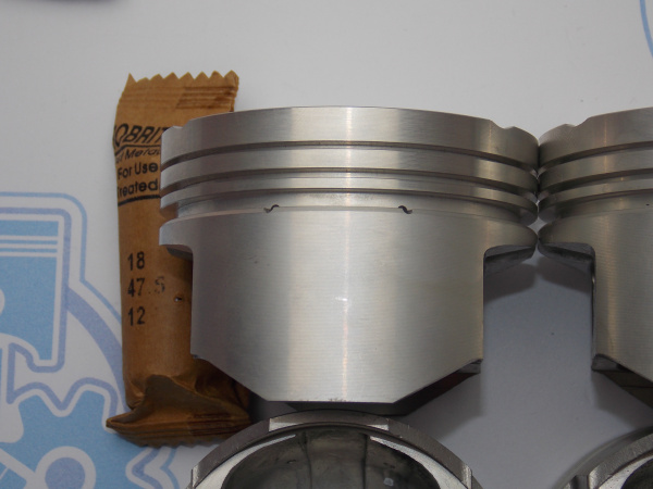 Поршни + кольца к-кт 4шт ремонт +0,50 MMC Colt Z25A 4G19
