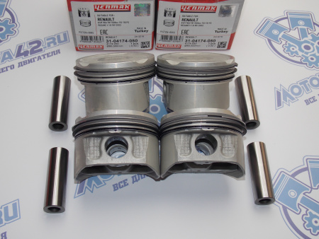 Поршни YENMAK к-кт 4шт ремонт +0,50 Renault K4M 760/761