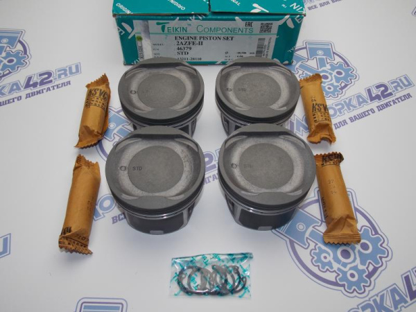 Поршни TEIKIN к-кт 4шт стандарт TOYOTA 2AZ-FE II