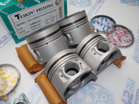 Поршни + кольца к-кт 4шт стандарт NISSAN CD20T
