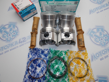 Поршни + кольца к-кт 4шт ремонт +0,50 MAZDA B3
