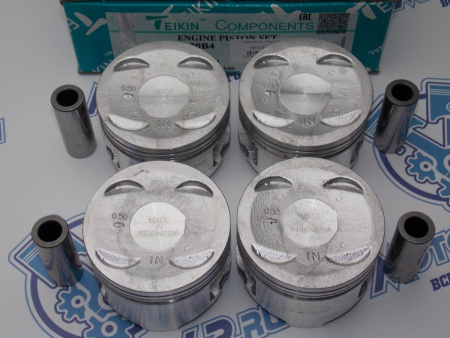 Поршни TEIKIN к-кт 4шт ремонт +0,50 HONDA B20B