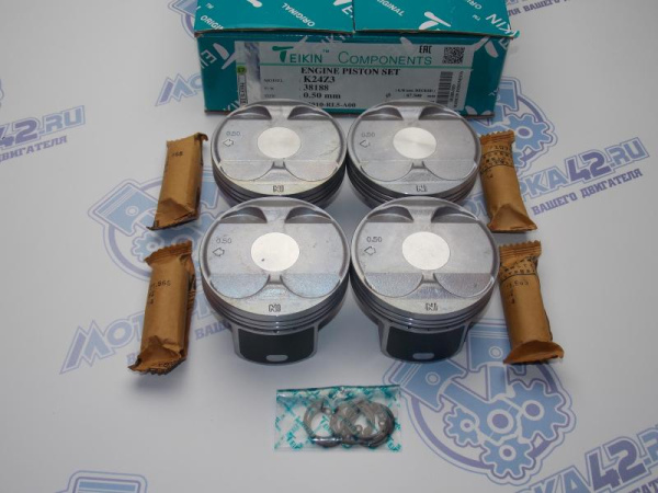 Поршни TEIKIN к-кт 4шт ремонт +0,50 HONDA K24Z3