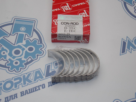 Вкладыши шатунные TAIHO ремонт +0,25 1.6L NEXIA