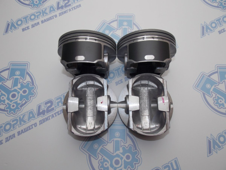 Поршни + кольца 4шт ремонт +0,50 SUBARU EJ255, EJ257