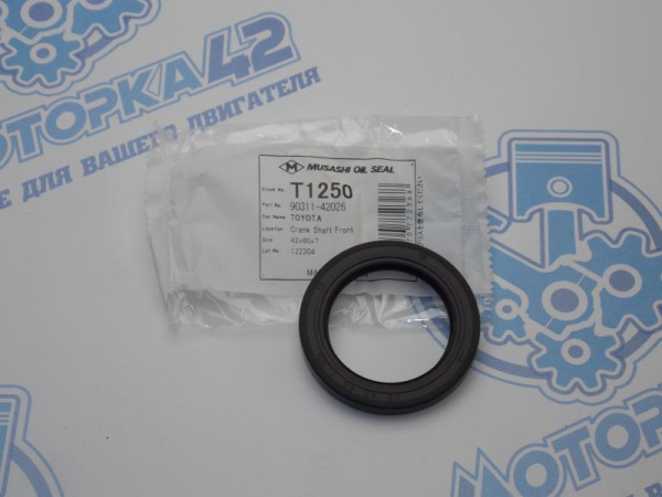 Сальник коленвала MUSASHI для TOYOTA 3S, 4S, 5S, 2C#, 3C#, 2L, 3L, 5L, 2Y#, 3Y#, 1GR, 2GR, 4GR