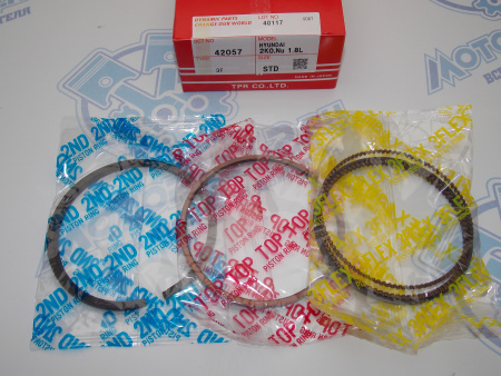 Поршни + кольца к-кт 4шт стандарт HYUNDAI G4NA, G4ND