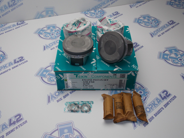 Поршни + кольца к-кт 4шт ремонт +0,50 TOYOTA 2ZR-FXE