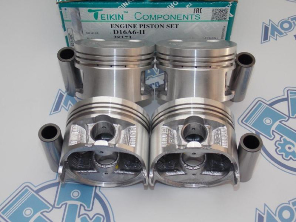 Поршни TEIKIN к-кт 4шт ремонт +0,50 HONDA PM6, D16A6