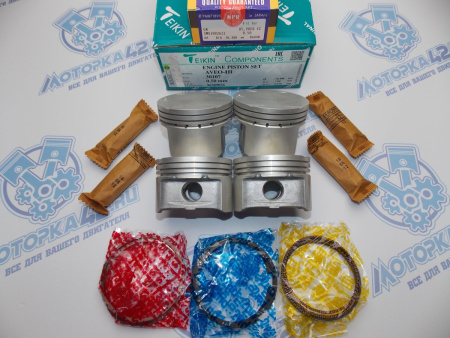 Поршни + кольца к-кт 4шт ремонт +0,50 GM F14D3