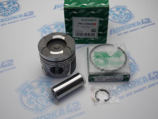 Поршни + кольца AW стандарт MMC 4D56T CRDi 2/4 цил