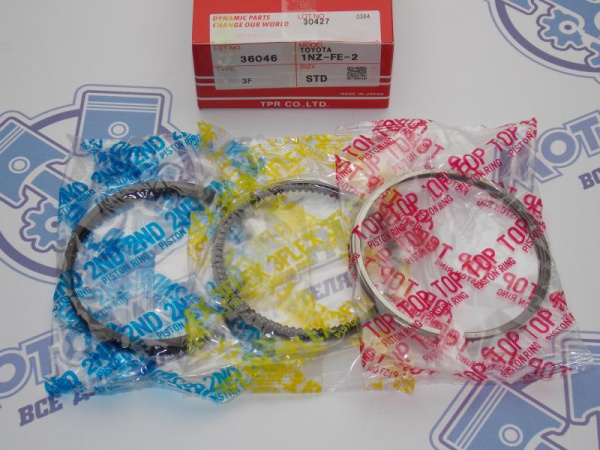 Кольца поршневые TPR стандарт TOYOTA 1NZ-FE II
