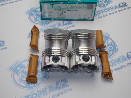 Поршни TEIKIN к-кт 4шт ремонт +1,00 MMC 4G13