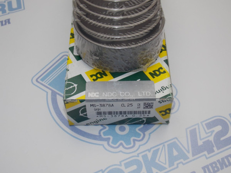 Вкладыши коренные NDC ремонт +0,25 Hyundai / Kia G4GF