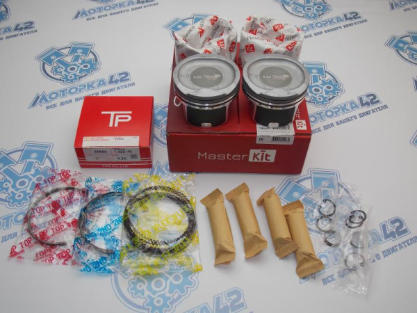 Поршни + кольца к-кт 4шт ремонт +0,25 TOYOTA 1ZZ-FE