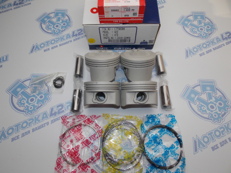 Поршни TIK + кольца к-кт 4шт стандарт TOYOTA 4ZZ-FE