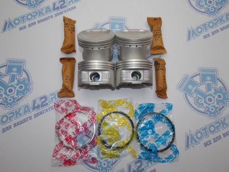 Поршни + кольца к-кт 4шт ремонт +0,50 TOYOTA 2SZ-FE II