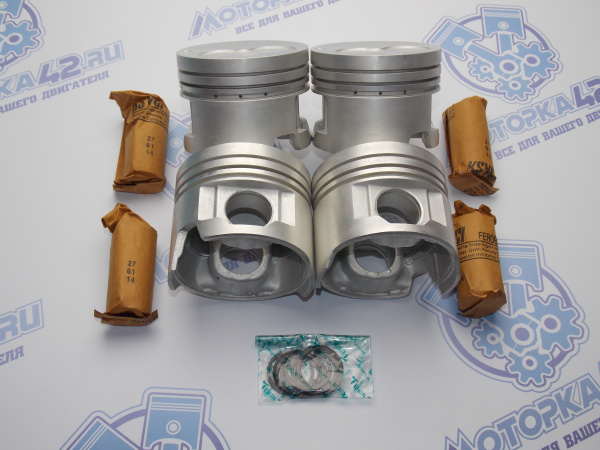 Поршни TEIKIN к-кт 4шт ремонт +0,50 TOYOTA 3C, 3C-T gallery