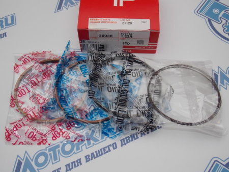 Кольца поршневые TPR стандарт TOYOTA 1ZR-FE, 2ZR-FE, 3ZR-FE