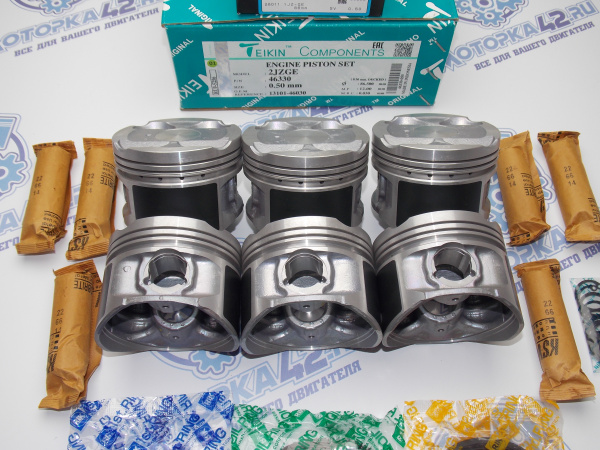 Поршни + кольца 6шт ремонт +0,50 TOYOTA 2JZ-GE '91-
