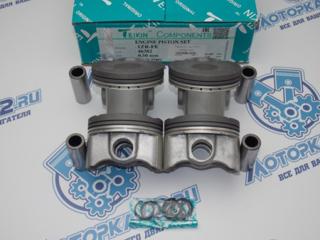 Поршни TEIKIN к-кт 4шт ремонт +0,50 TOYOTA 1ZR-FE