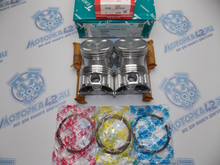 Поршни + кольца к-кт 4шт ремонт +0,50 HONDA B20B 96-
