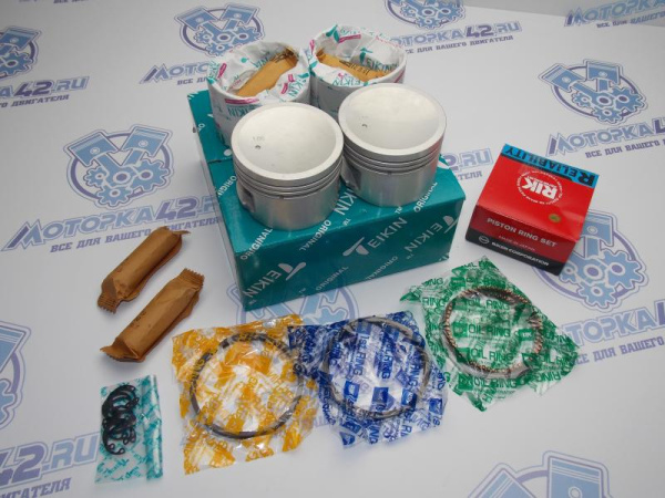 Поршни + кольца 4шт ремонт +1,00 NISSAN QG15DE