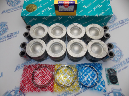 Поршни с кольцами к-кт 8шт ремонт +0,50 TOYOTA 1VD-FTV